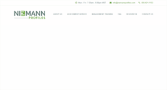 Desktop Screenshot of niemannprofiles.com