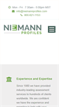 Mobile Screenshot of niemannprofiles.com